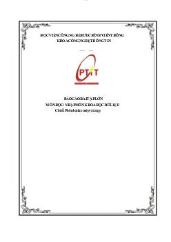 Báo cáo bài tập lớn môn Nhập môn Khoa học dữ liệu đề tài "Phân loại xe máy và xe đạp"