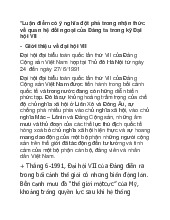 Luận điểm có ý nghĩa đột phá trong nhận thức về quan hệ đối ngoại của Đảng ta trong kỳ Đại hội VII môn Lịch sử Đảng Cộng Sản Việt Nam | Trường Đại học Kinh doanh và Công nghệ Hà Nội