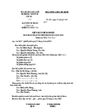 BIÊN BẢN KIỂM PHIẾU BẦU BAN CHẤP HÀNH CHI ĐOÀN