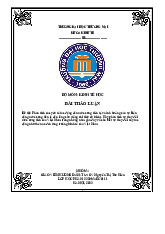 Phân Tích Tác Động Cung Tiền Tệ Đến Tổng Cầu Kinh Tế Việt Nam | Bài thảo luận kinh tế vi mô