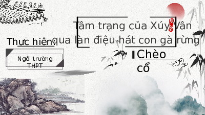 Giáo án điện tử Ngữ văn 10 Bài 3 Cánh diều: Xúy Vân giả dại