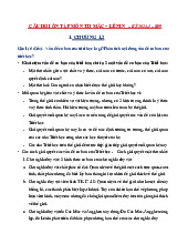 Câu hỏi ôn tập Môn Triết học Mác - Lênin | Đại học Bách Khoa Hà Nội