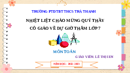 Giáo án điện tử Toán 7 Bài 3 Cánh diều:  Phép cộng, phép trừ đa thức một biến