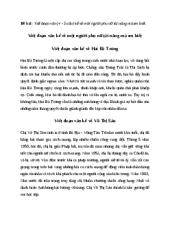 Viết đoạn văn kể về một người phụ nữ tài năng mà em biết | Văn mẫu Tiếng việt 4| Cánh diều