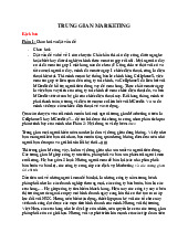 Trung gian Marketing: Phân Tích và Ứng Dụng Trong Thực Tiễn môn Marketing căn bản | Trường đại học Mở Hà Nội