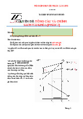 Chuyên đề Tổng cầu và chính sách tài khóa môn Kinh tế vi mô 1 | Học viện Tài chính