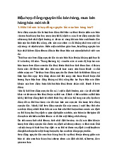 Mẫu hợp đồng nguyên tắc bán hàng, mua bán hàng hóa mới nhất