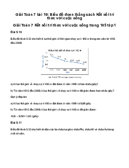 Giải Toán 7 Bài 19: Biểu đồ đoạn thẳng | Kết nối tri thức