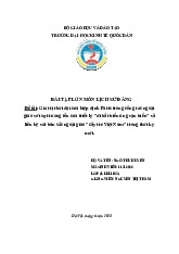 Giá trị thời đại của hiệp định Paris trong công tác ngoại giao với sự trường tồn của triết lý "dĩ bất biến ứng vạn biến" và liên hệ với bản sắc ngoại giao "cây tre Việt Nam" trong thời kỳ mới | Bài tập lớn môn Lịch sử đảng cộng sản Việt Nam