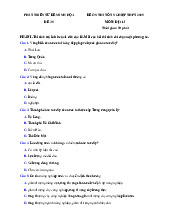 Đề thi thử tốt nghiệp THPT 2025 môn Địa lí bám sát đề minh họa - Đề 35