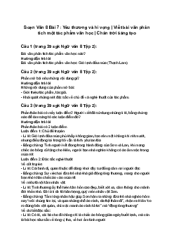 Soạn Văn 8 Bài 7: Yêu thương và hi vọng | Viết bài văn phân tích một tác phẩm văn học | Chân trời sáng tạo