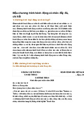 Mẫu chương trình hành động cá nhân đầy đủ, chi tiết