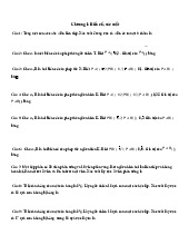 Bài tập chương I :  Biến cố, xác suất  / Trường Đại học Kiến trúc Hà Nội