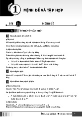 Chuyên đề mệnh đề và tập hợp Toán 10 chương trình mới – Phan Nhật Linh