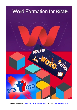 WORD FORMATION FOR EXAM 2021- 108 exercises with key