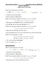 Bài Tập Chương 3 - Không Gian Vector | Đại học Điện lực