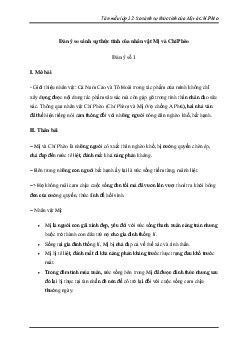 So sánh sự thức tỉnh của nhân vật Mị và nhân vật Chí Phèo | Văn mẫu lớp 12