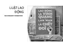 Chương 4.2 Luật lao động môn Pháp luật đại cương  | Học viện Nông nghiệp Việt Nam
