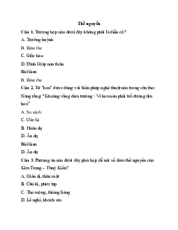 Soạn bài Tự đánh giá Thề nguyền | Ngữ văn 11 Cánh diều