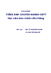 Tài liệu Tiếng Anh Chuyên Ngành CNTT - Công nghệ thông tin | Trường Đại học Khoa học Tự nhiên, Đại học Quốc gia Thành phố Hồ Chí Minh