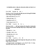 Đề cương môn đường lối đảng cộng sản việt nam- Trường Đại học bách khoa - Đại học đà nẵng.