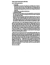 THẢO LUẬN QHH: Khái niệm & Thực trạng tại Việt Nam