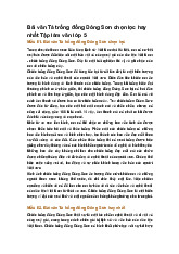 Bài văn Tả trống đồng Đông Sơn chọn lọc hay nhất Tập làm văn lớp 5