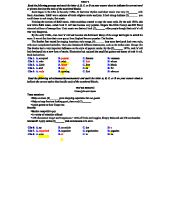 G52 TEST 1 - CHAU LE M - Tiếng anh: Comprehensive Practice and Questions