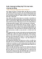 Huân chương lao động là gì? Các loại huân chương lao động