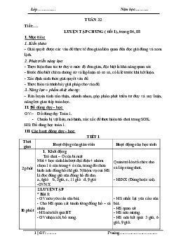 Bài 32 | Giáo án học kì 2 | Toán 1| Kết nối tri thức với cuộc sống