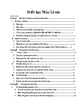 Môn Triết học Mác-Lênin: Tư Duy, Tồn Tại & Thế Giới Quan - Chương I | Học viện Hành chính Quốc gia