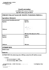 Đề thi cuối kỳ học phần Probabilistic Models in Operations Research năm 2022 | Trường Đại học Quốc tế, Đại học Quốc gia Thành phố Hồ Chí Minh