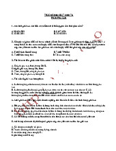 Trắc nghiệm phần Phá sản môn Luật kinh tế | Đại học Cần Thơ