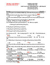 Đề giữa kì Toán Cao Cấp Kinh Tế - Mã đề 101 (Năm Học 2022-2023). Môn Toán cao cấp | Đại học Trường Đại học Phenika.