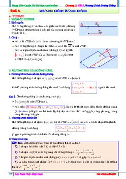 Bài toán phương trình đường thẳng – Diệp Tuân Toán 12