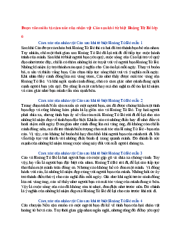 Văn mẫu lớp 6 Kết nối tri thức bài Đoạn văn miêu tả cảm xúc của nhân vật Cáo sau khi từ biệt Hoàng Tử Bé