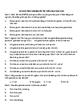 TOP Câu hỏi trắc nghiệm ôn tập Môn Giáo dục học | Đại học Sư Phạm Hà Nội