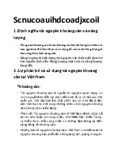 Tài nguyên khoáng sản và năng lượng môn accounting principle | Học viện Nông nghiệp Việt Nam