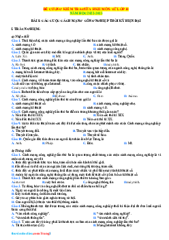 Đề cương ôn tập Lịch Sử 10 GHK2 năm học 2022-2023 theo từng mức độ
