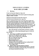 Khám lâm sàng cơ quan vận động chi trên và chi dưới | Giải phẫu đại cương | Trường Đại học Y Dược, Đại học Quốc gia Hà Nội