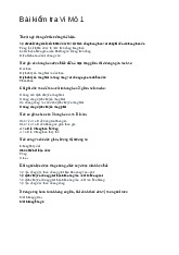 Bài kiểm tra môn Kinh tế vi mô 1 | Học viện Tài chính