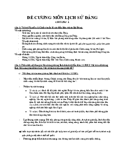 Đề cương ôn tập ôn lịch sử đảng