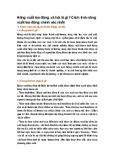 Năng suất lao động xã hội là gì? Cách tính năng suất lao động chính xác nhất
