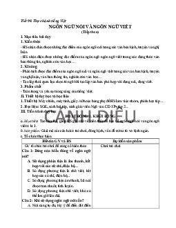 Thực hành tiếng Việt | Giáo án Văn 11 Cánh diều