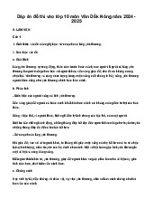 Đề thi tuyển sinh vào 10 môn Ngữ Văn Sở GD&ĐT Đắk Nông năm 2024 - 2025