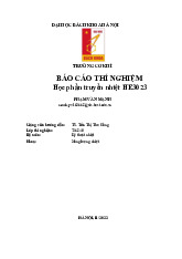 Báo cáo thí nghiệm Xác định mật độ dòng nhiệt môn Truyền nhiệt | Trường Đại học Bách Khoa Hà Nội