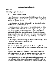 Lý thuyết Chương 1 môn Pháp Luật Đại Cương | Đại Học Hà Nội