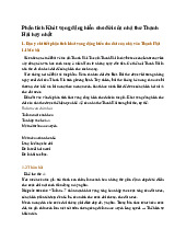 Phân tích Khát vọng dâng hiến cho đời của nhà thơ Thanh Hải hay nhất - Ngữ văn 10