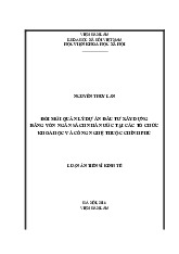 LUẬN ÁN TIẾN SĨ KINH TẾ | Học viện Hành chính Quốc gia