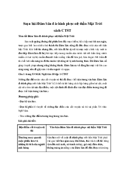 Soạn bài Đăm Săn đi chinh phục nữ thần Mặt Trời sách CTST